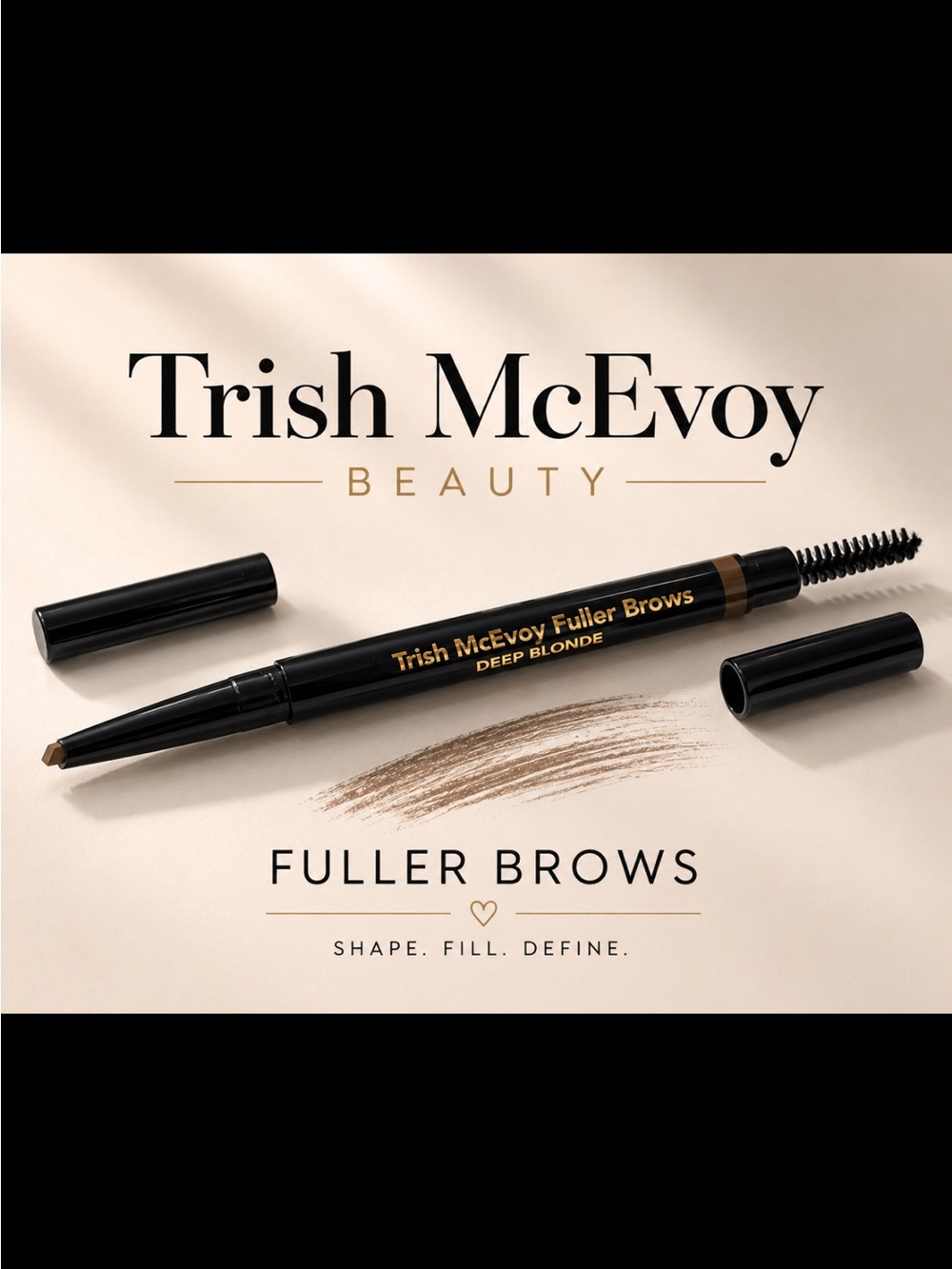 Trish McEvoy Fuller Brows Pencil & Brush - Deep Blonde